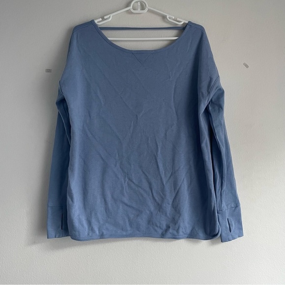 Sweaty Betty After Class Sweatshirt blue long sleeve exercise shirt - Picture 1 of 9